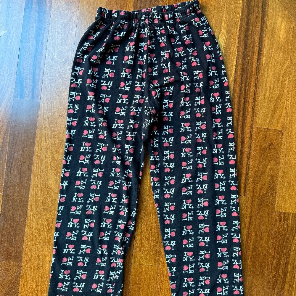 I Heart NY Sz M Black Pants
